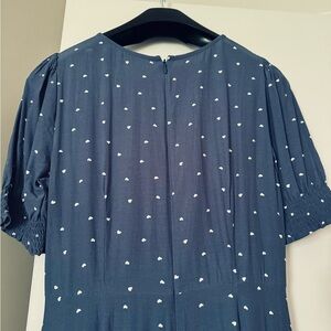 Loft - Heart Smocked Cuff Midi Dress